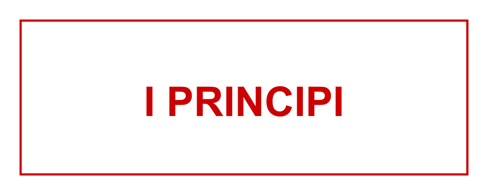I PRINCIPI